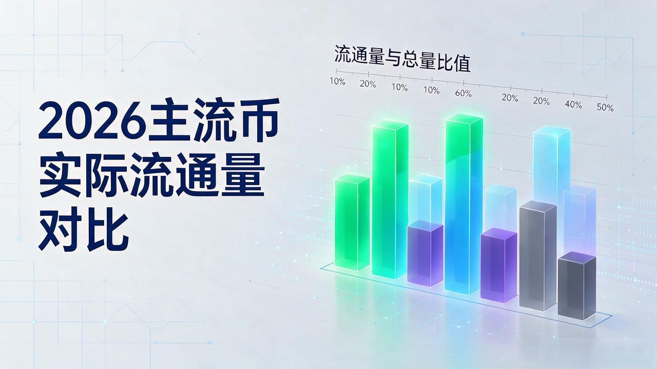数字货币流通排行怎么查？2026主流币实际流通量对比