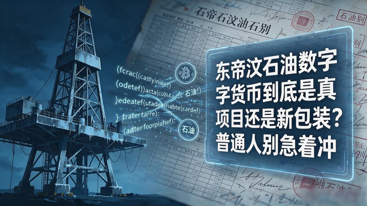 东帝汶石油数字货币到底是真项目还是新包装？普通人别急着冲