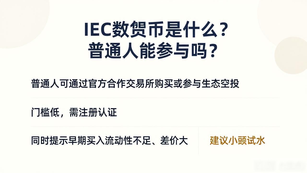 IEC数字货币是什么？普通人能参与吗？