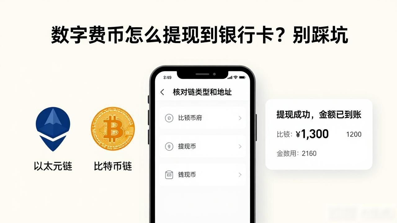 数字货币怎么提现到银行卡？别踩坑