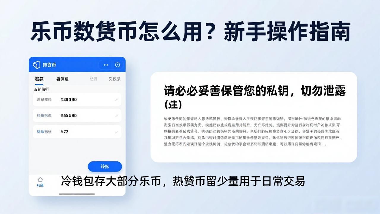 乐币数字货币怎么用？新手操作指南