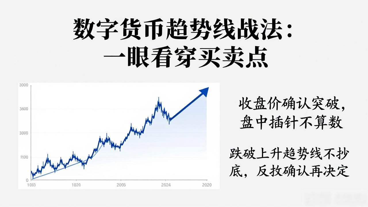 数字货币趋势线战法：一眼看穿买卖点