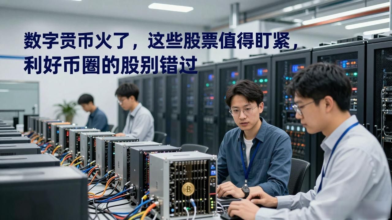 数字货币火了，这些股票值得盯紧，利好币圈的股别错过