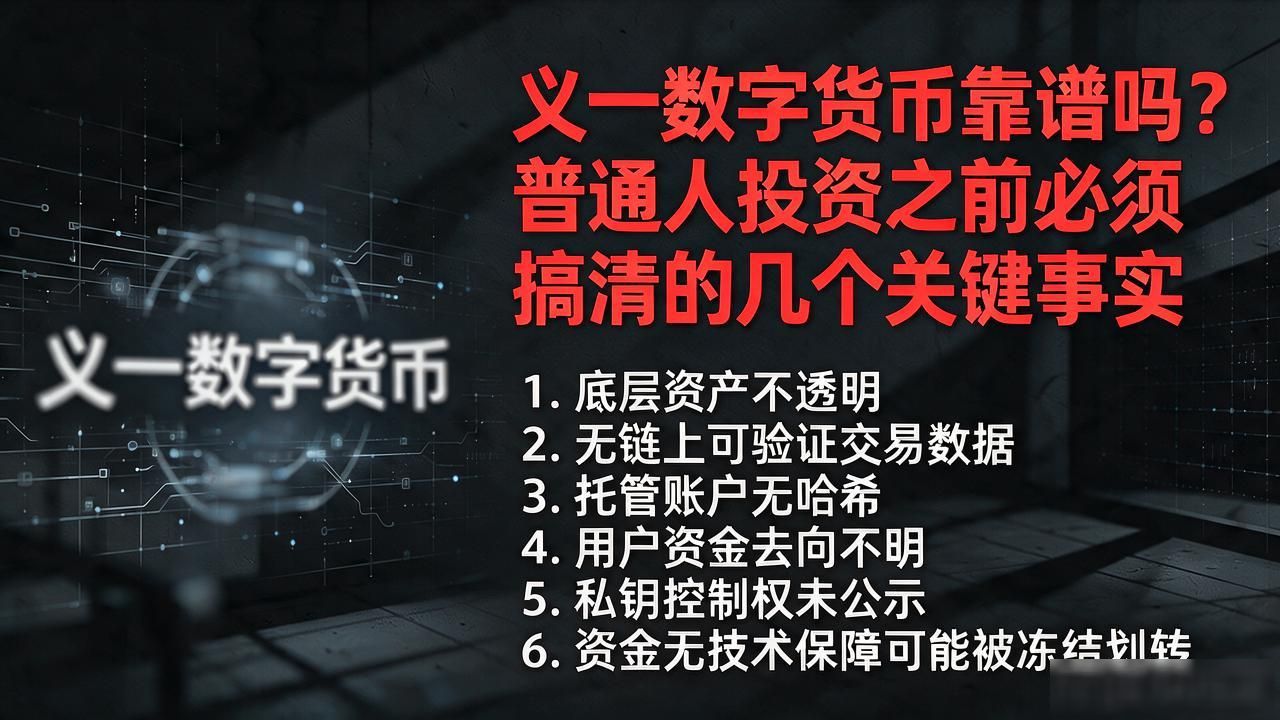 义一数字货币靠谱吗？普通人投资之前必须搞清的几个关键事实