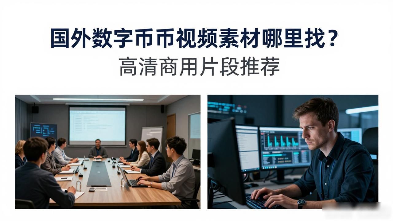 国外数字货币视频素材哪里找?高清商用片段推荐