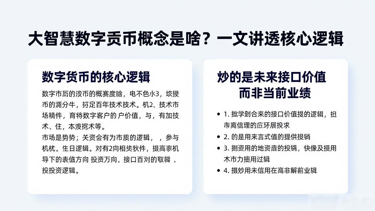 大智慧数字货币概念是啥？一文讲透核心逻辑