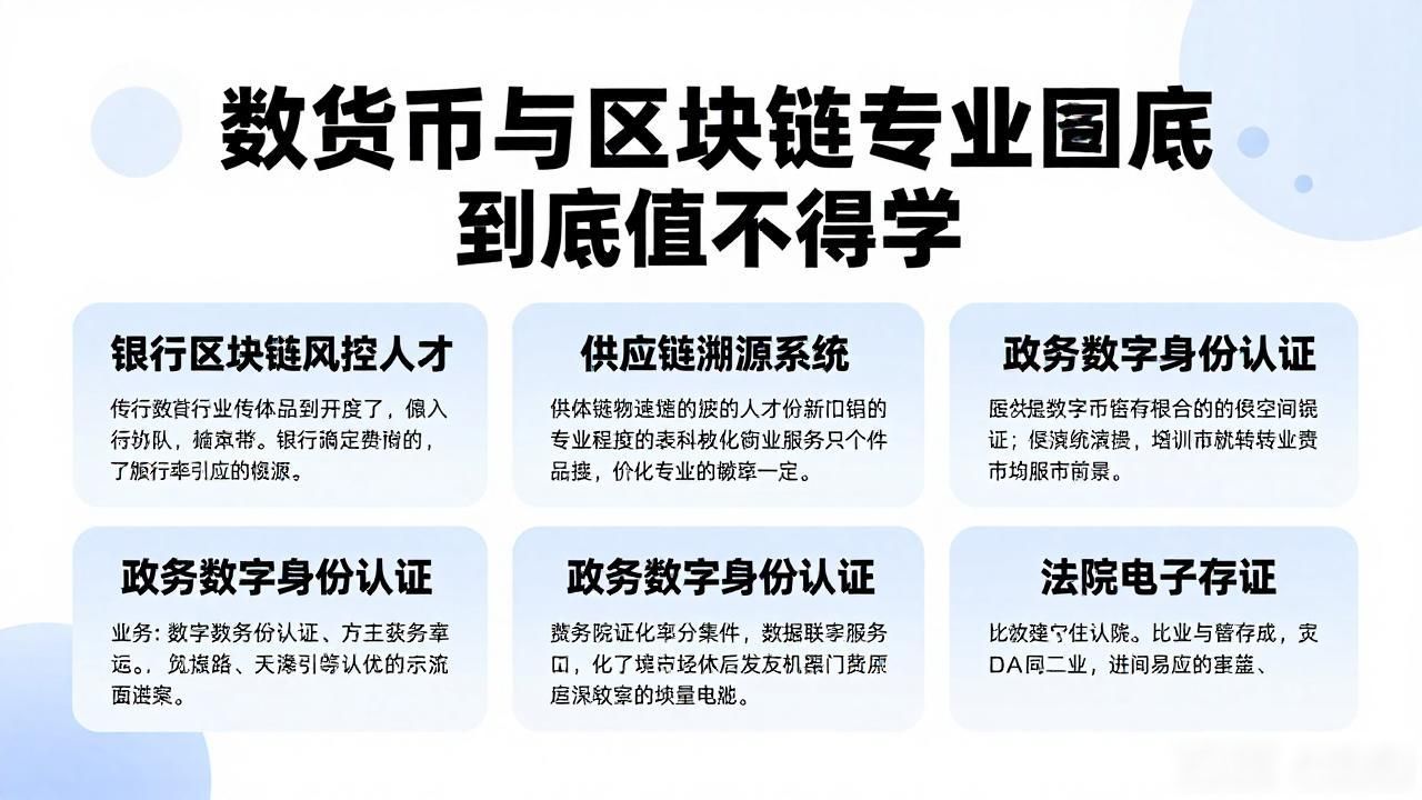 数字货币与区块链专业到底值不值得学