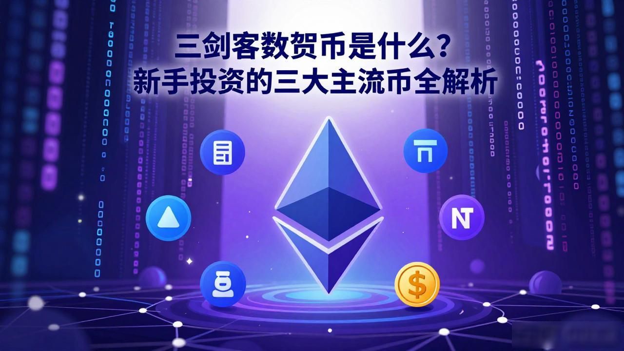 三剑客数字货币是什么？新手投资的三大主流币全解析