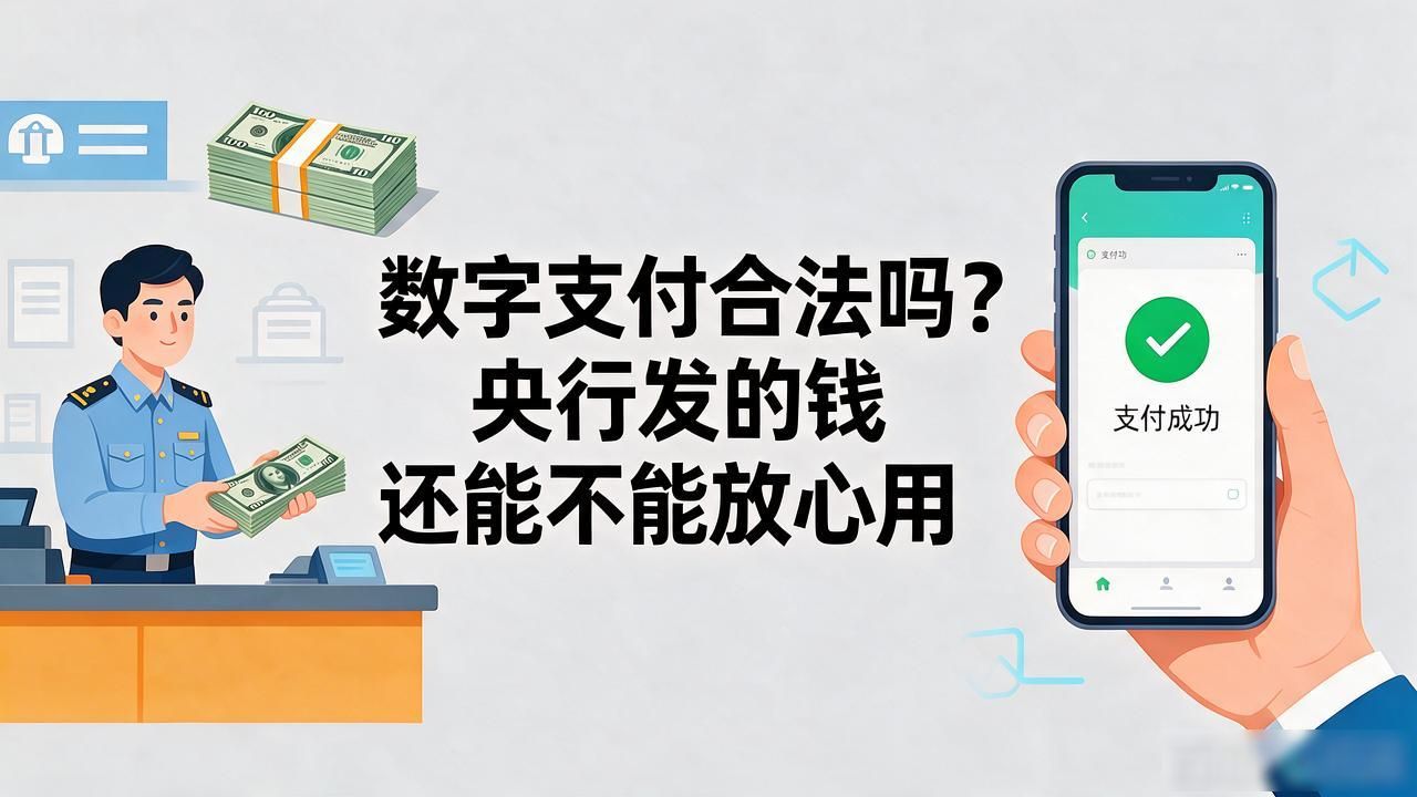 数字支付合法吗？央行发的钱还能不能放心用