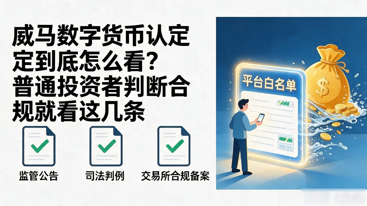 威马数字货币认定到底怎么看？普通投资者判断合规就看这几条