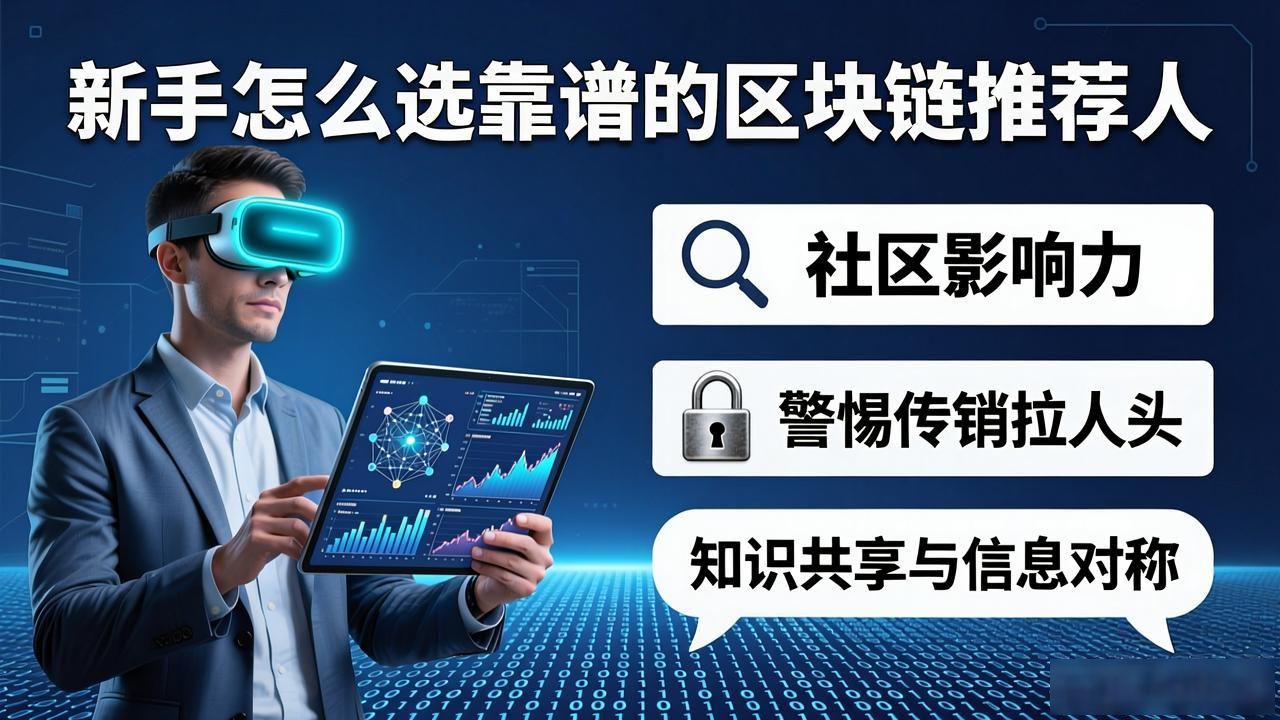 新手怎么选靠谱的区块链推荐人?看这几点不踩坑
