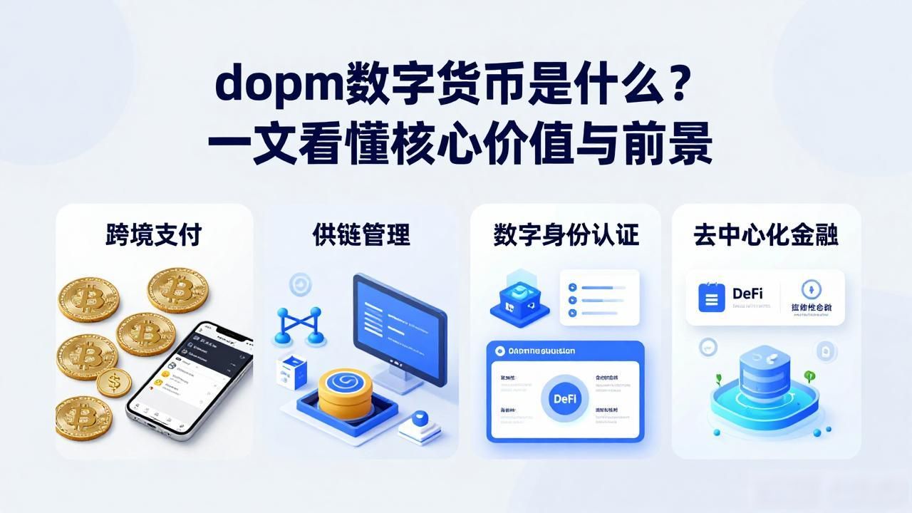 dopm数字货币是什么?一文看懂核心价值与前景