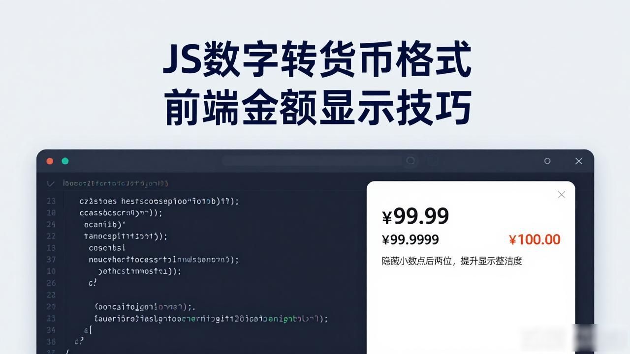JS数字转货币格式 前端金额显示技巧