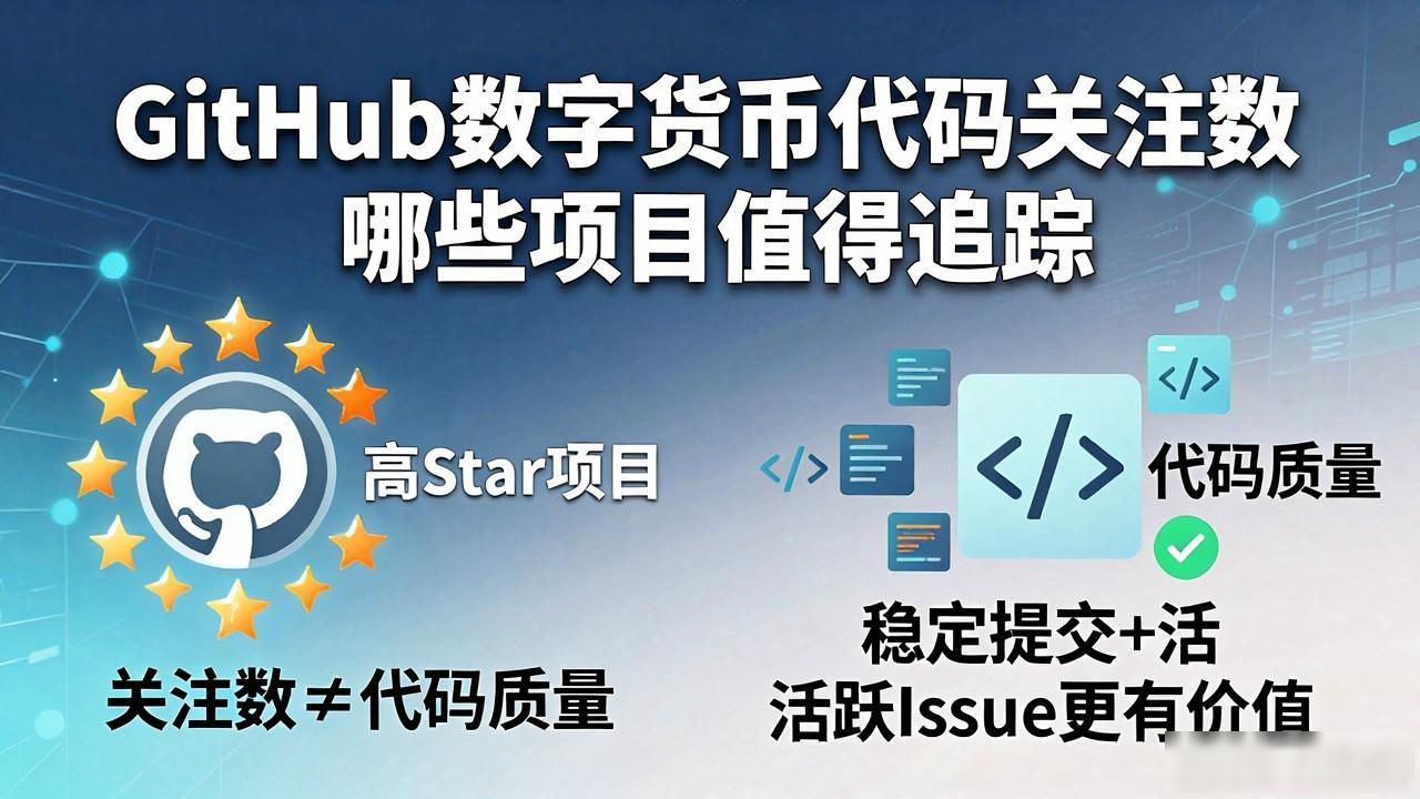 GitHub数字货币代码关注数 哪些项目值得追踪