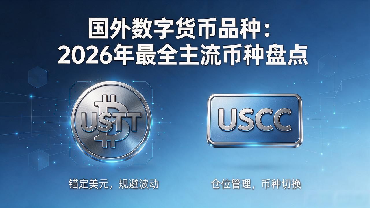 国外数字货币品种大全：2026年最全主流币种盘点