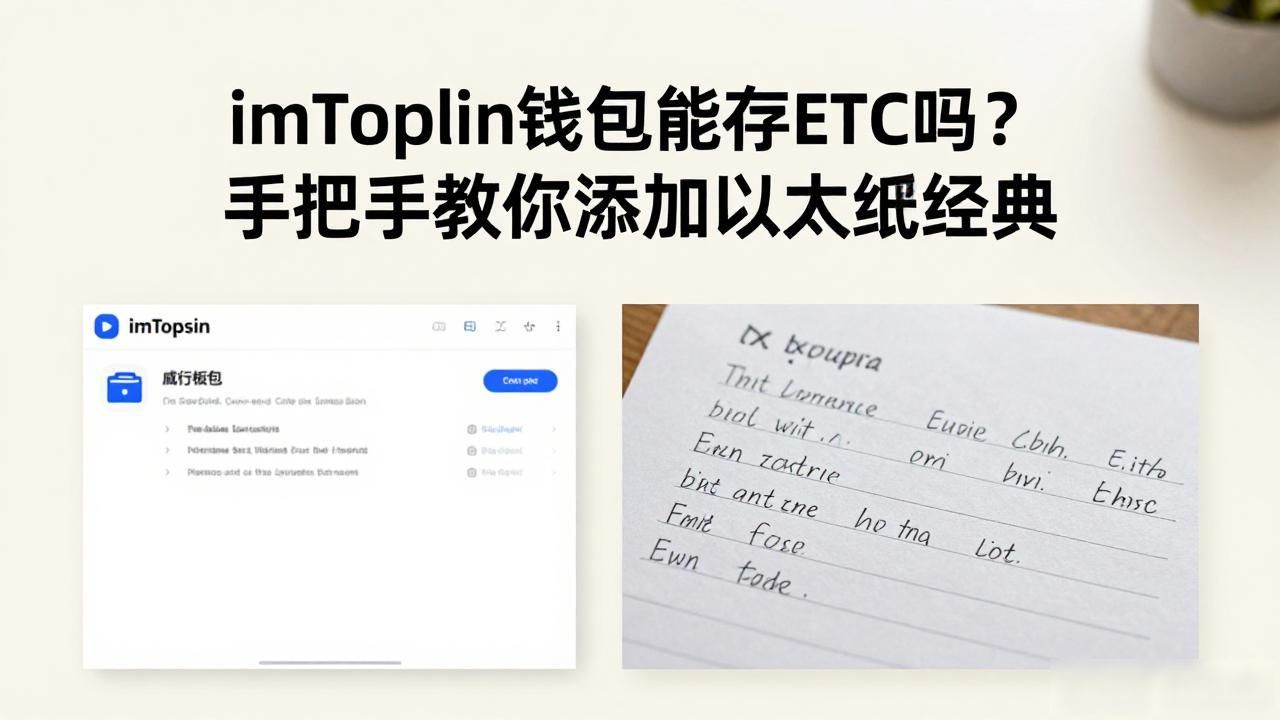 imToken钱包能存ETC吗？手把手教你添加以太坊经典