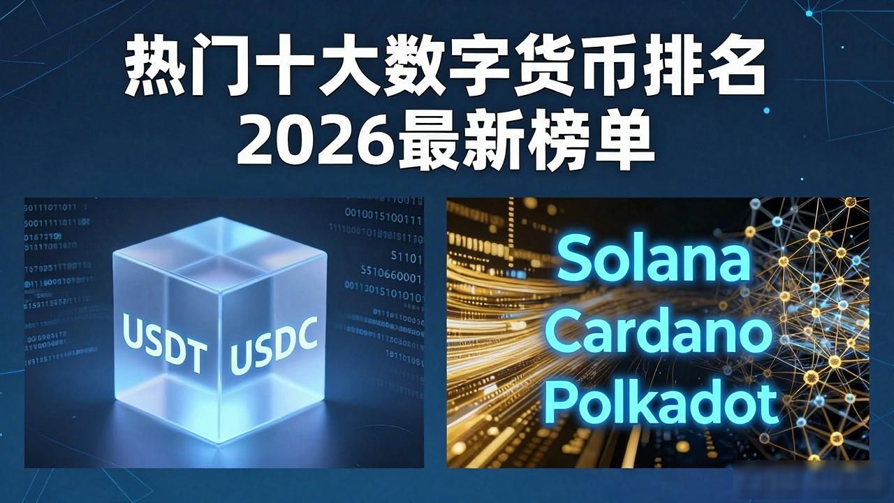 热门十大数字货币排名 2026最新榜单