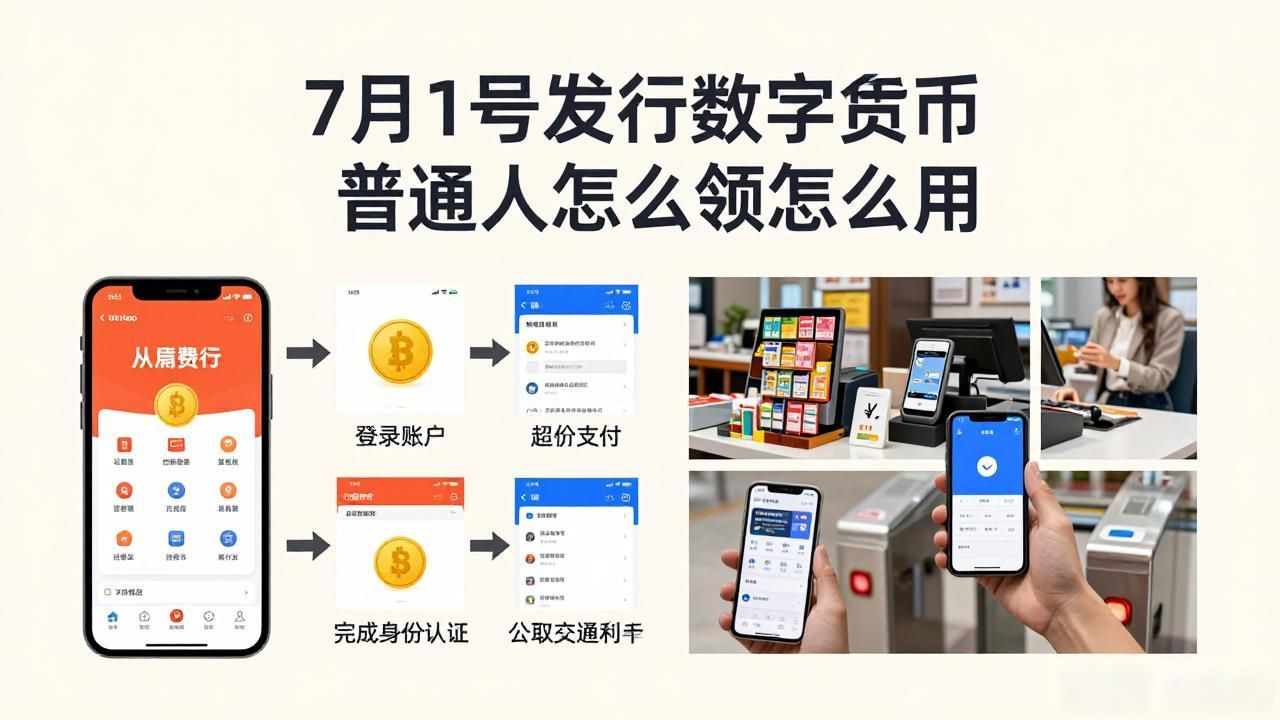 7月1号发行数字货币 普通人怎么领怎么用