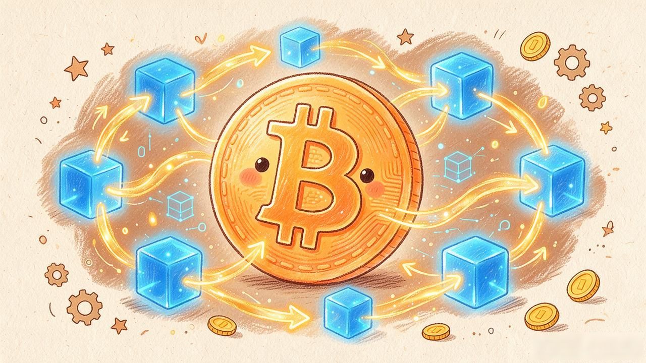 比特币手绘图片大全：加密货币插画素材收藏