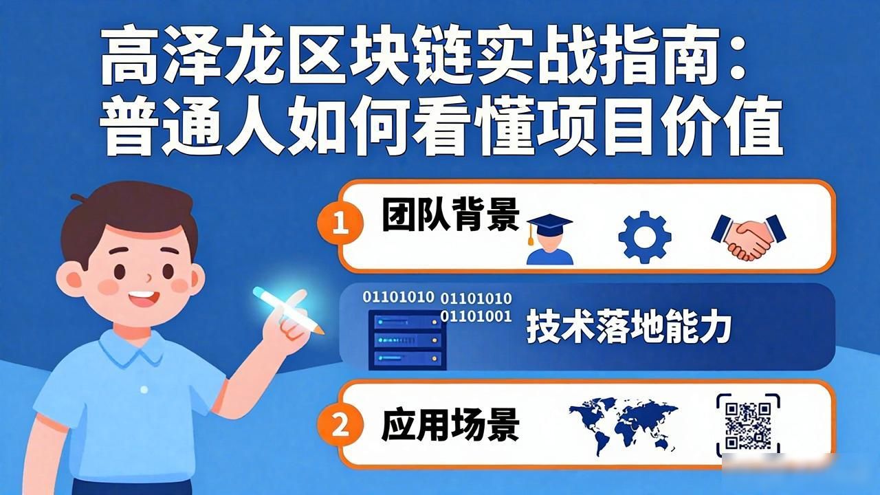 高泽龙区块链实战指南：普通人如何看懂项目价值