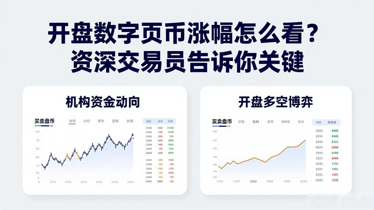 开盘数字货币涨幅怎么看？资深交易员告诉你关键
