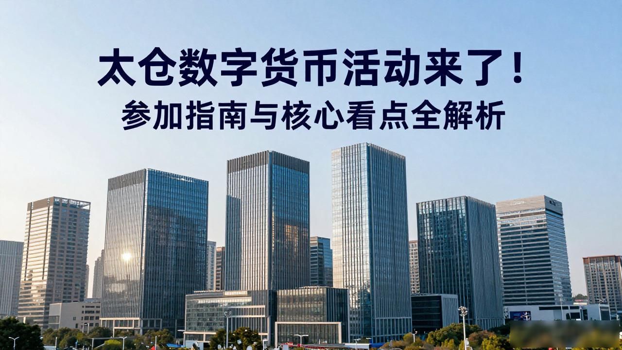 太仓数字货币活动来了！参加指南与核心看点全解析