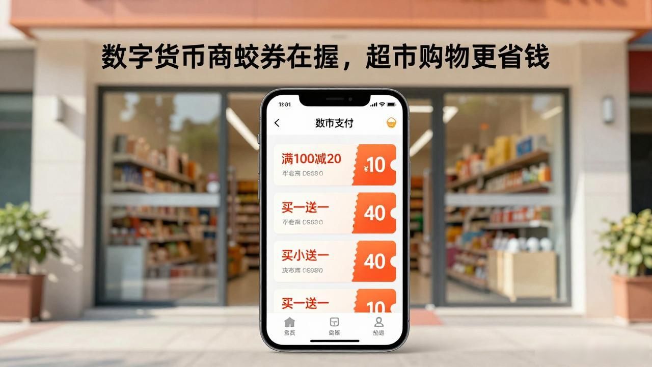 数字货币商超券在握，超市购物更省钱