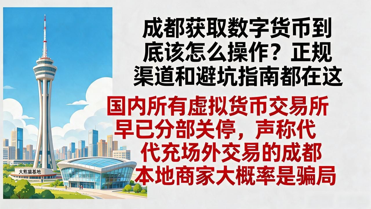 成都获取数字货币到底该怎么操作？正规渠道和避坑指南都在这
