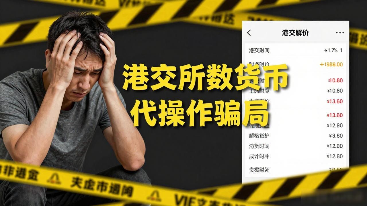 警惕！港交所数字货币代操作骗局，你的钱就这样被骗走了