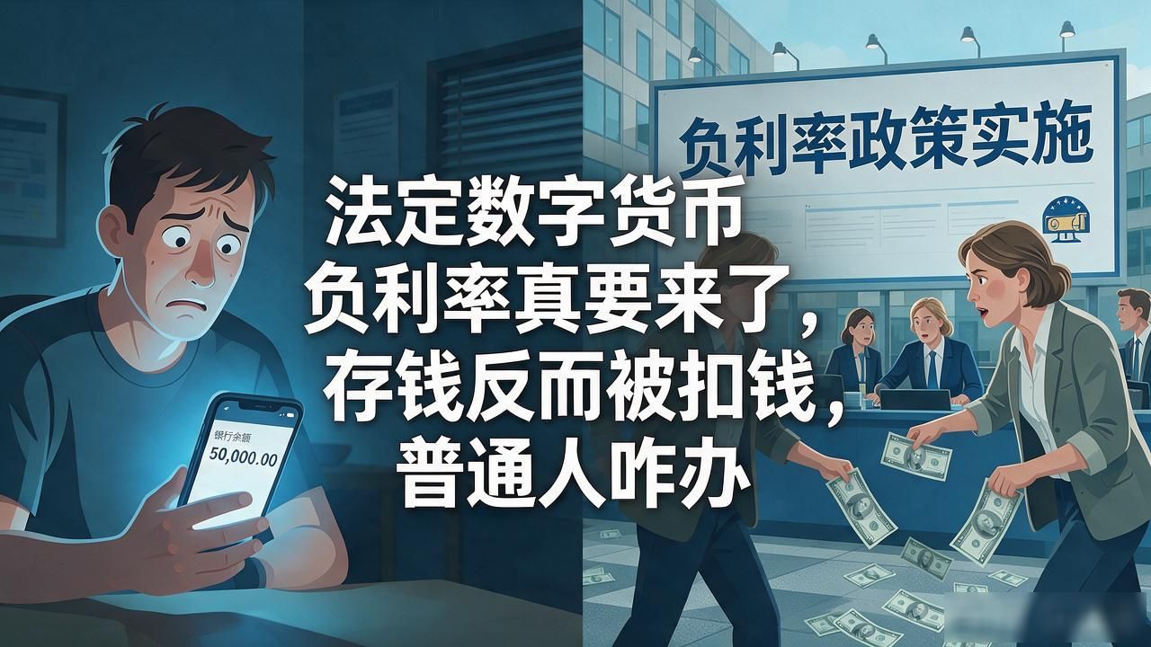 法定数字货币负利率真要来了，存钱反而被扣钱，普通人咋办