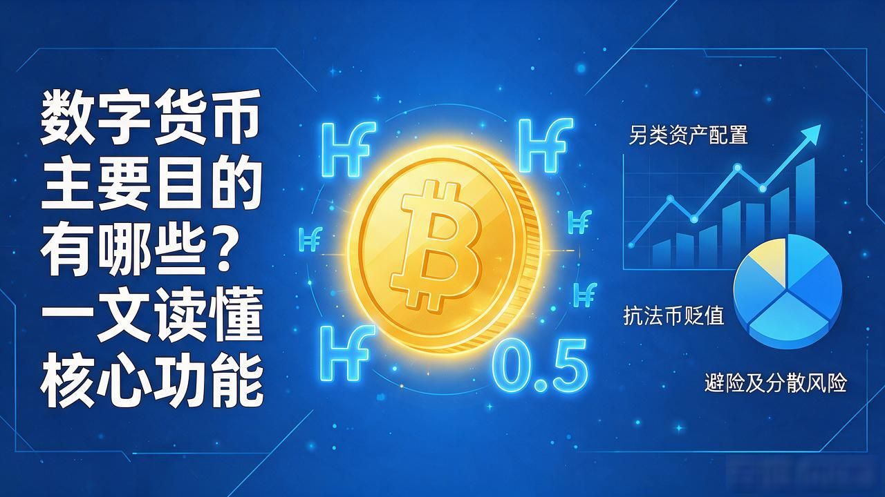 数字货币主要目的有哪些？一文读懂核心功能