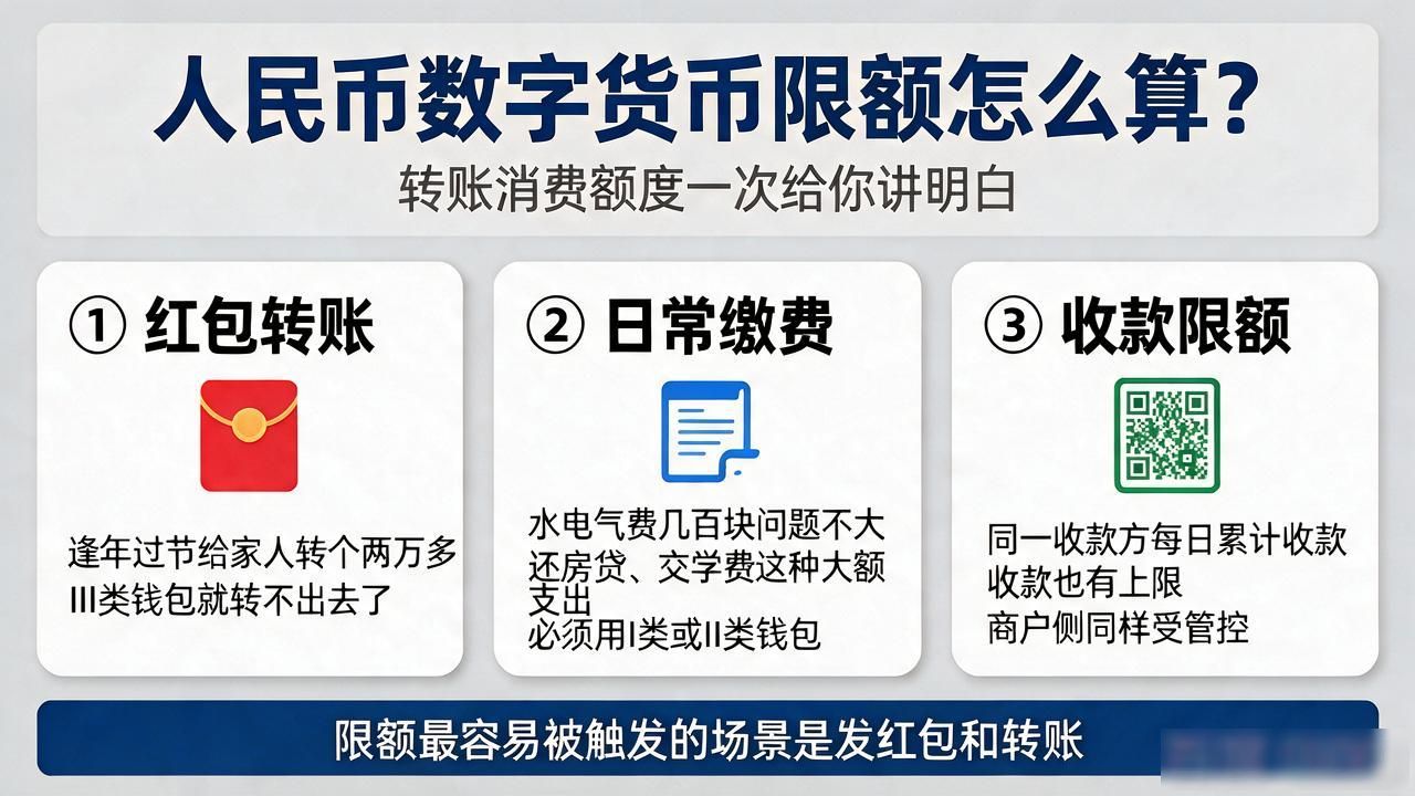 人民币数字货币限额怎么算？转账消费额度一次给你讲明白