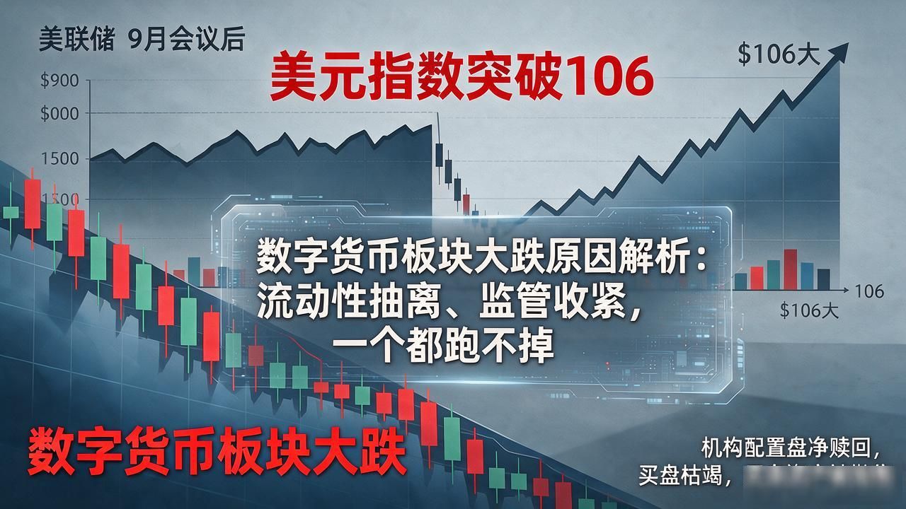 数字货币板块大跌原因解析：流动性抽离、监管收紧，一个都跑不掉