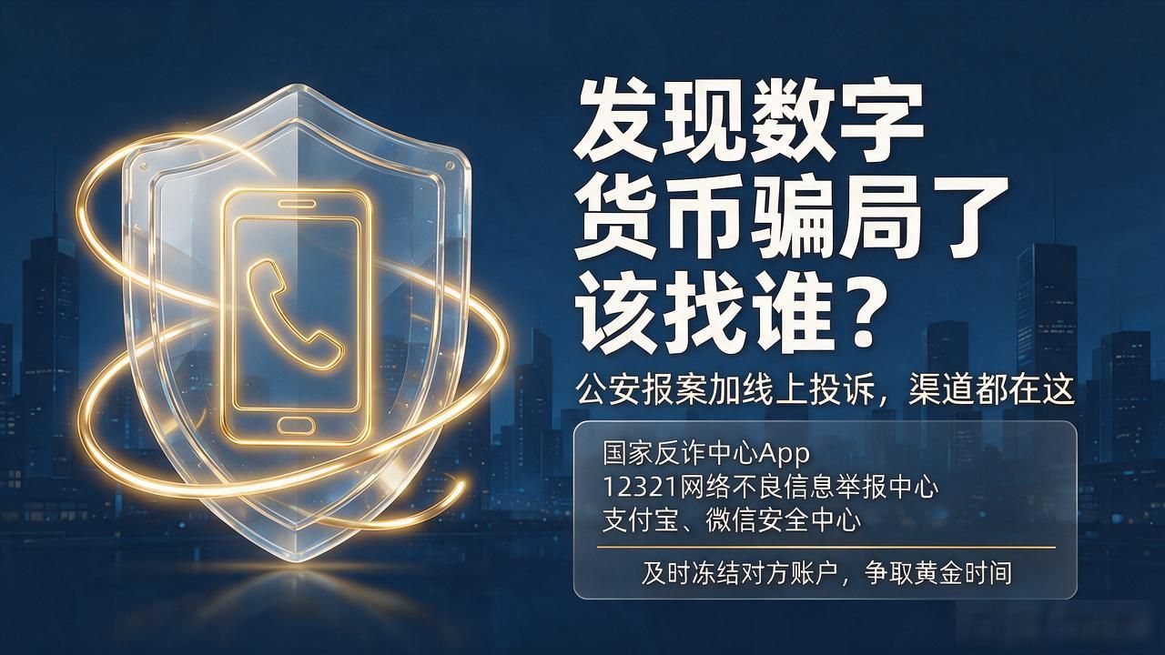 发现数字货币骗局了该找谁？公安报案加线上投诉，渠道都在这