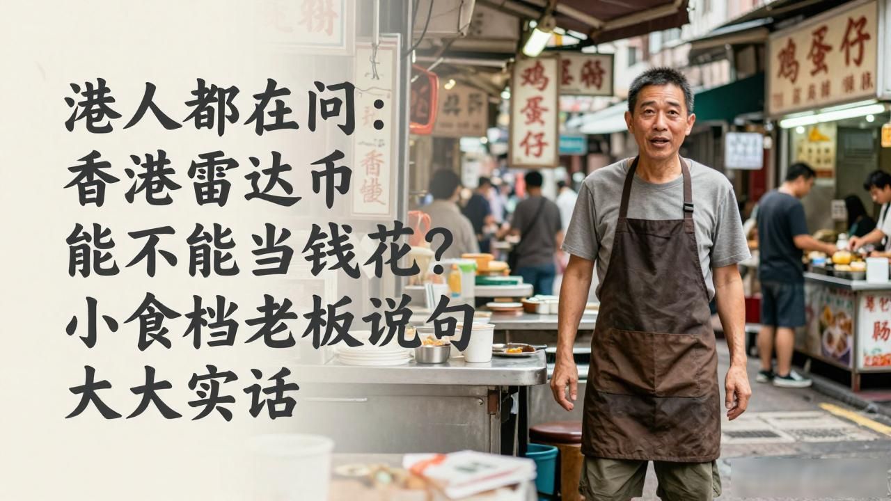 港人都在问：香港雷达币能不能当钱花？小食档老板说句大实话