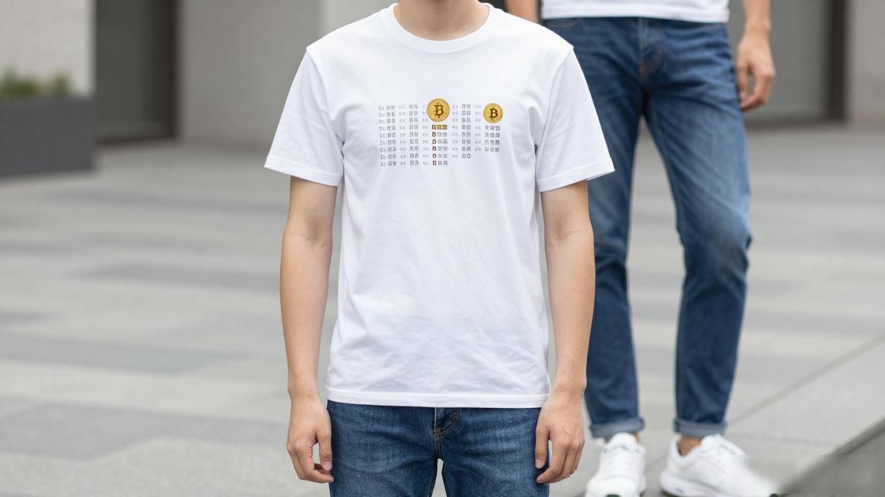 男士T恤上的数字货币潮流：穿在身上的加密态度