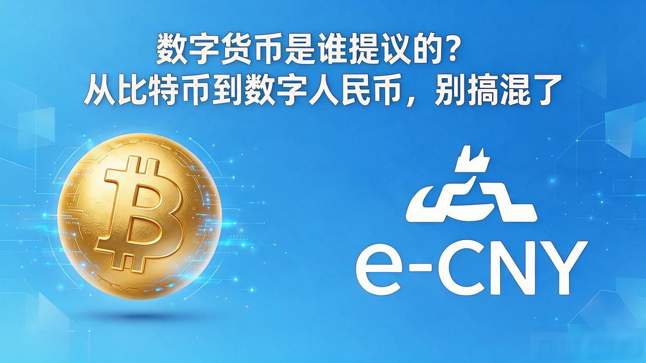 数字货币是谁提议的？从比特币到数字人民币，别搞混了