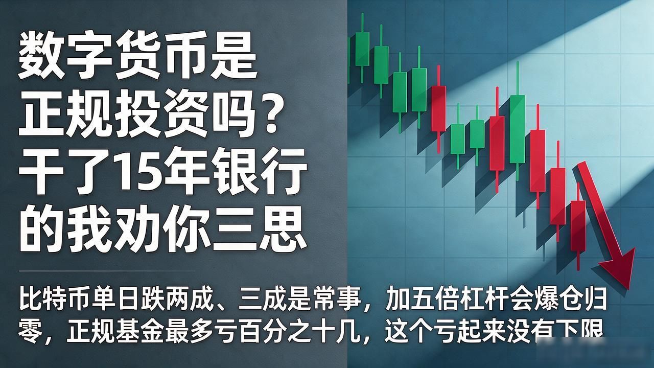 数字货币是正规投资吗？干了15年银行的我劝你三思