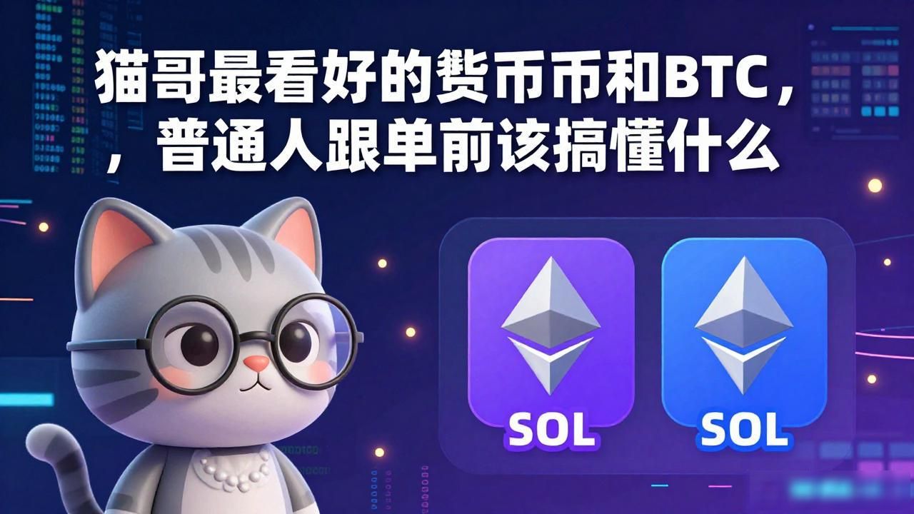 猫哥最看好的数字货币和btc，普通人跟单前该搞懂什么