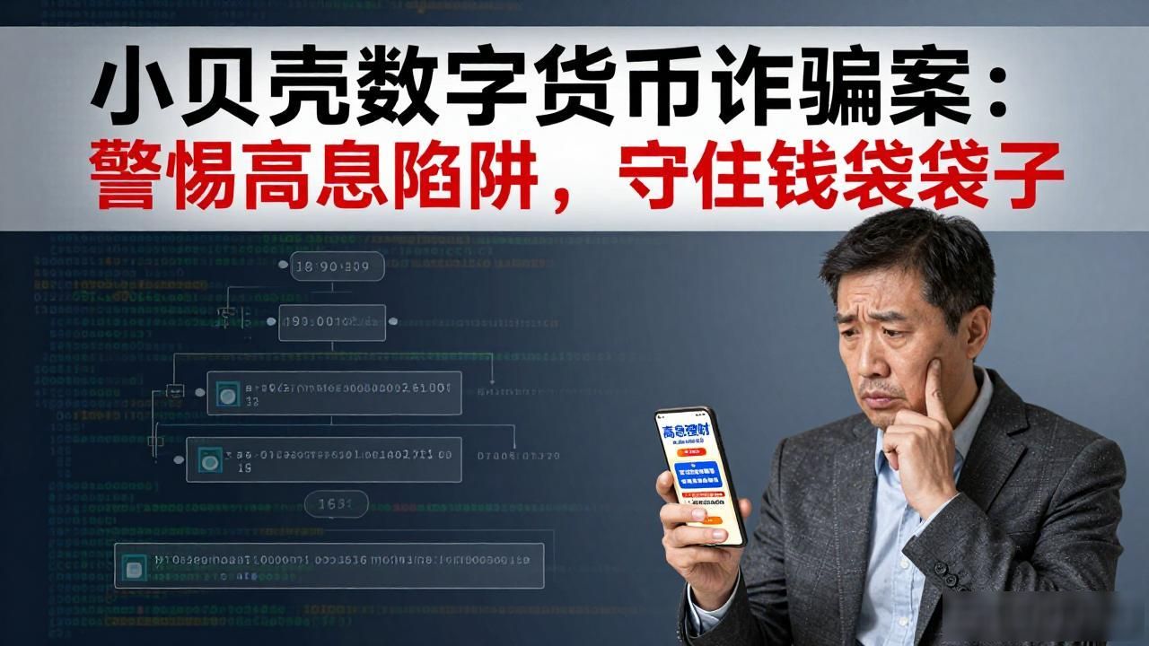 小贝壳数字货币诈骗案：警惕高息陷阱，守住钱袋子