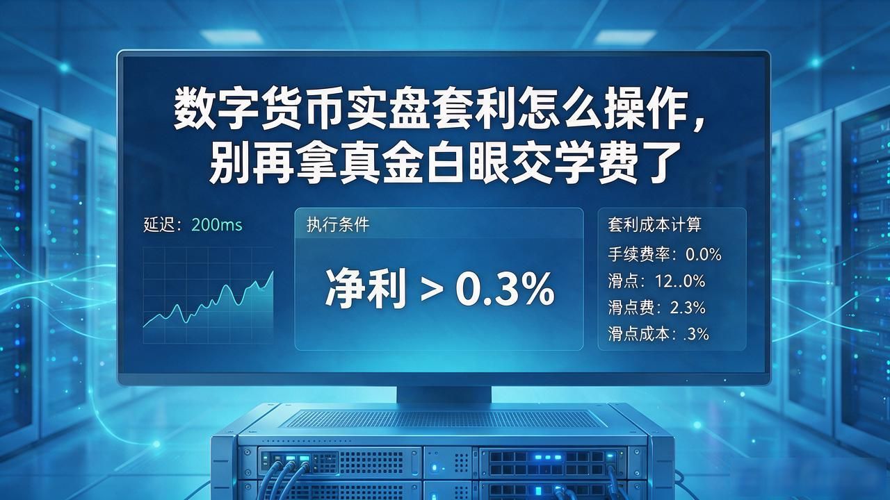 数字货币实盘套利怎么操作，别再拿真金白银交学费了