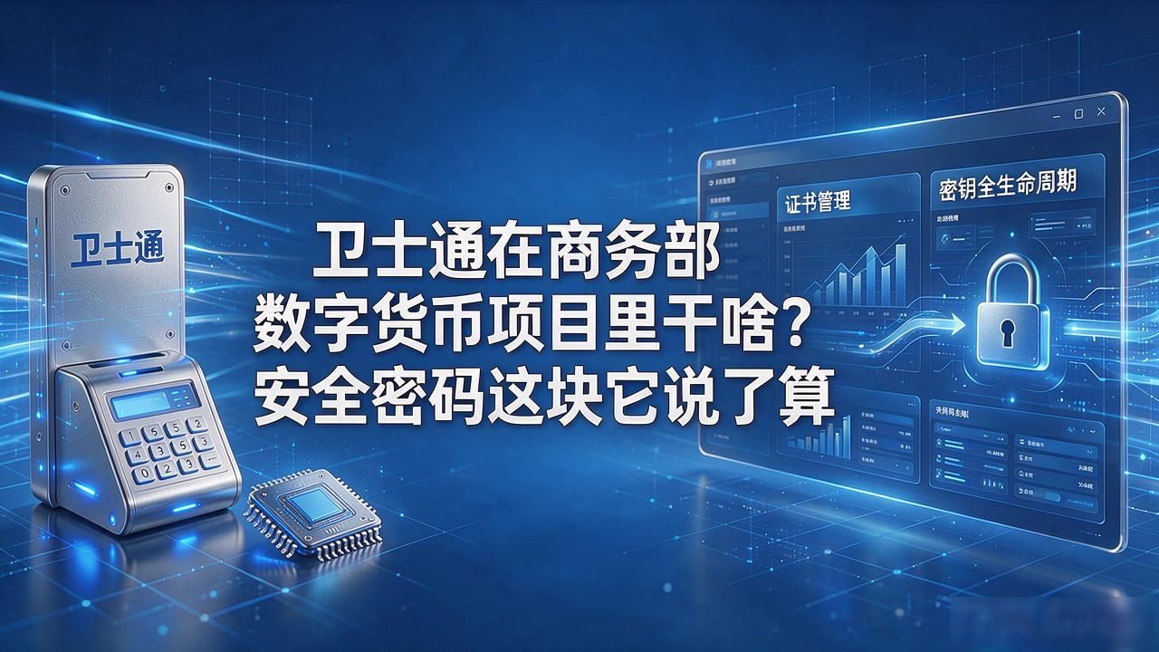 卫士通在商务部数字货币项目里干啥？安全密码这块它说了算