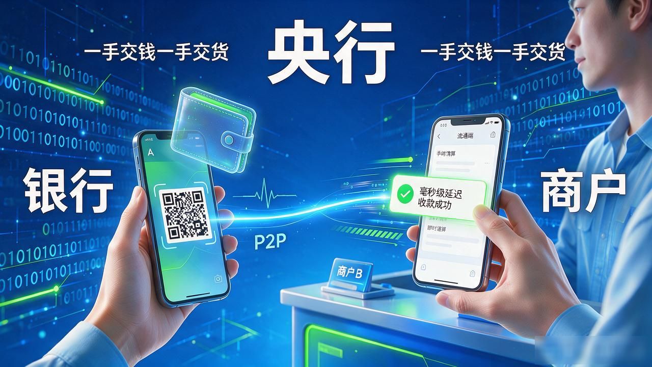 数字货币流通示意图怎么画？央行、银行、商户三层关系全讲透