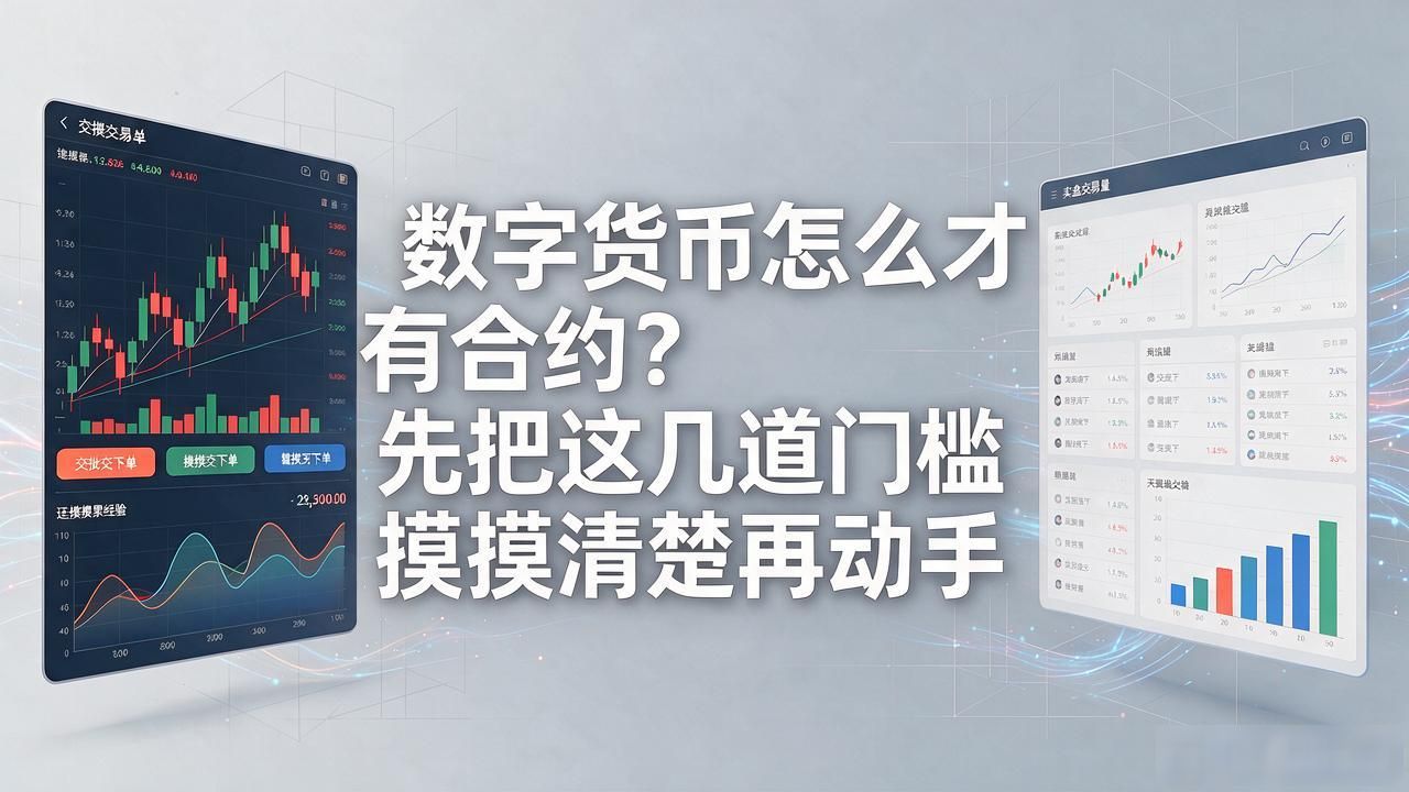 数字货币怎么才有合约？先把这几道门槛摸清楚再动手