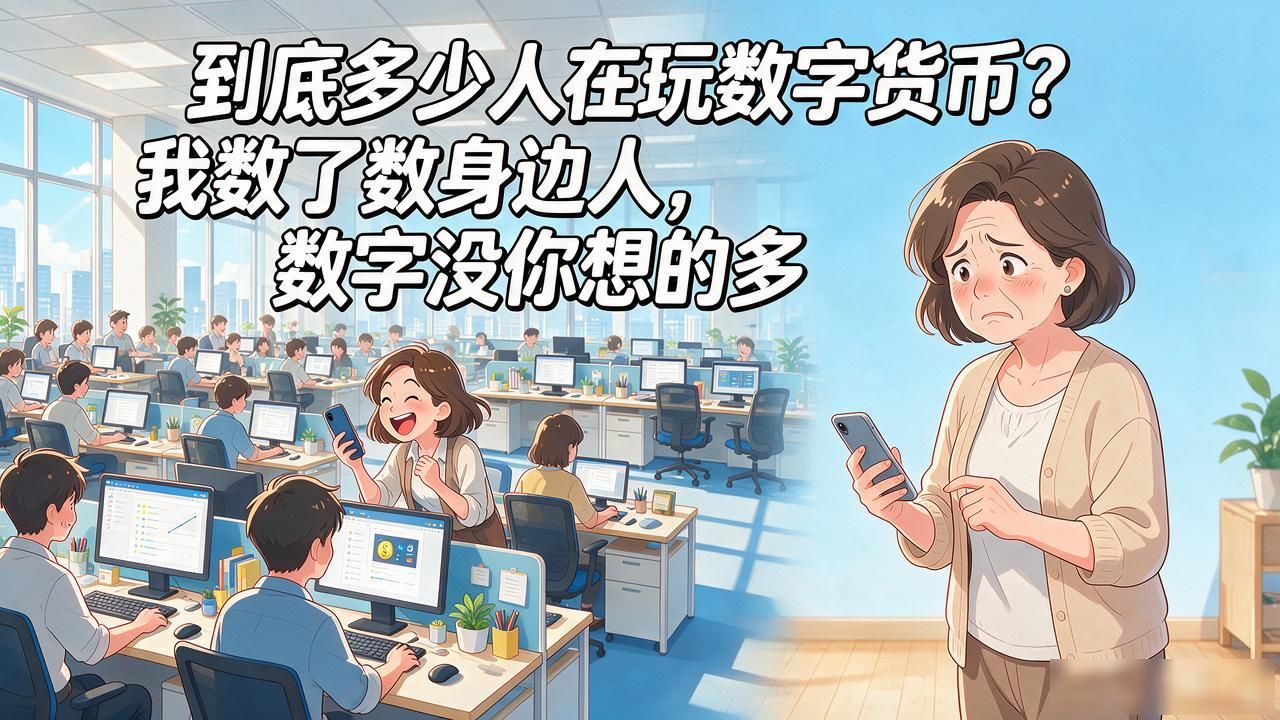 到底多少人在玩数字货币？我数了数身边人，数字没你想的多