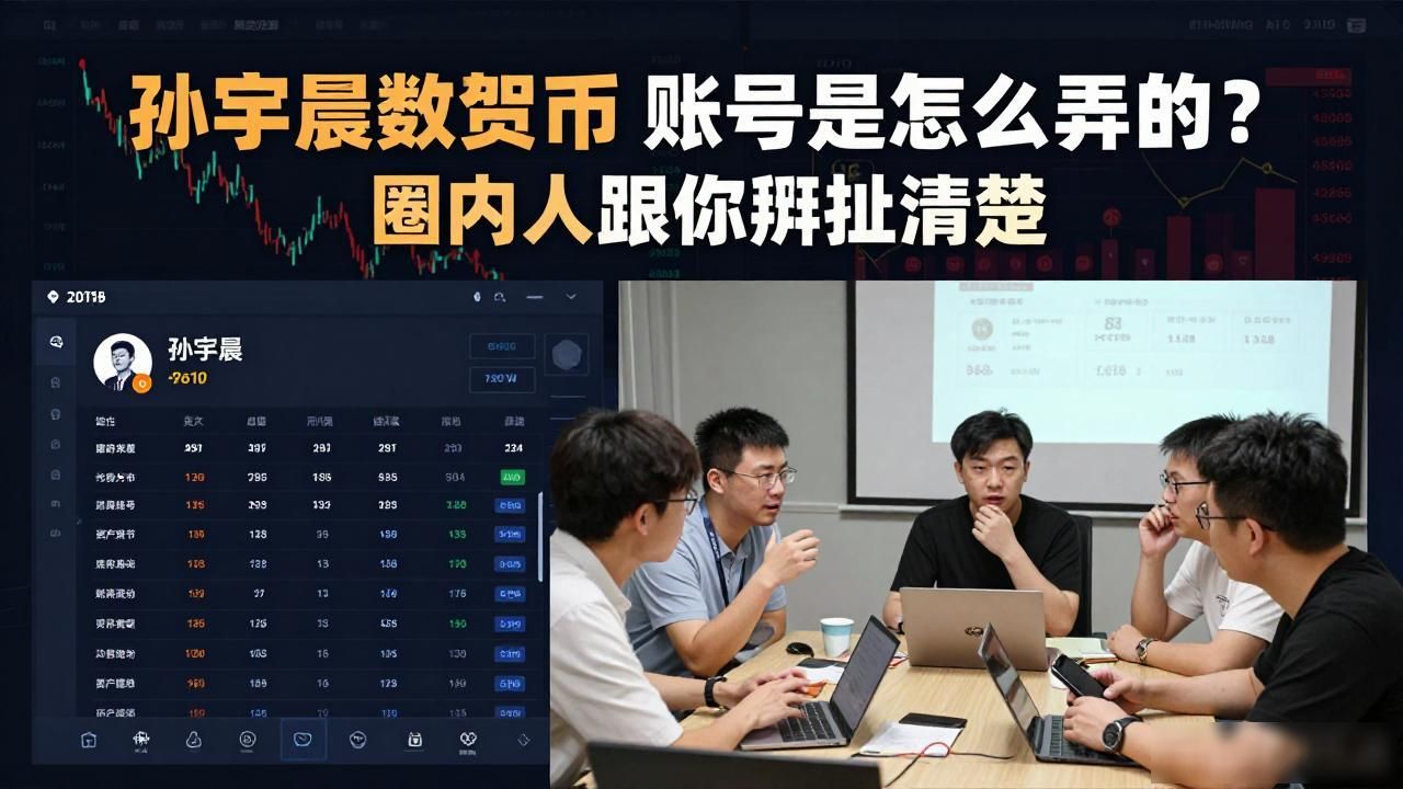 孙宇晨数字货币帐号是怎么弄的？圈内人跟你掰扯清楚