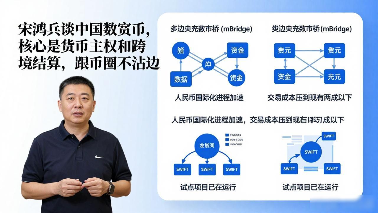 宋鸿兵谈中国数字货币，核心是货币主权和跨境结算，跟币圈不沾边