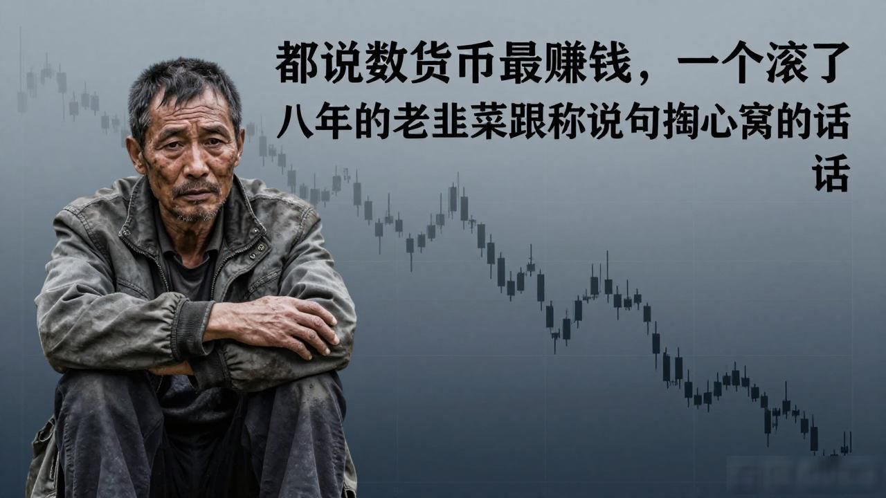 都说数字货币最赚钱，一个滚了八年的老韭菜跟你说句掏心窝的话
