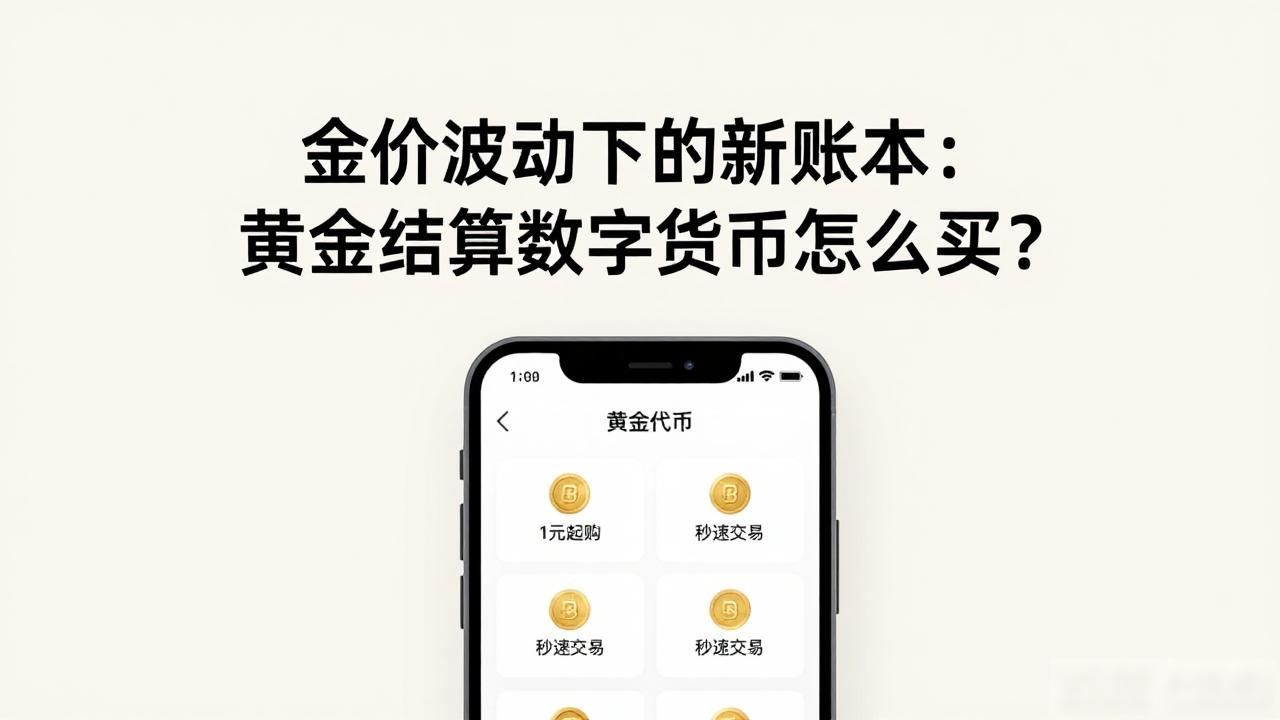 金价波动下的新账本：黄金结算数字货币怎么买？