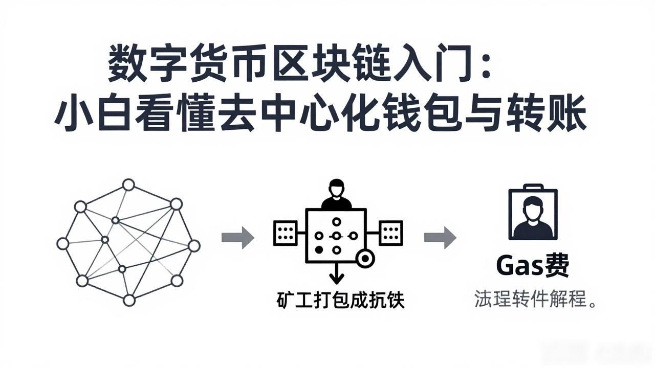 数字货币区块链入门：小白看懂去中心化钱包与转账